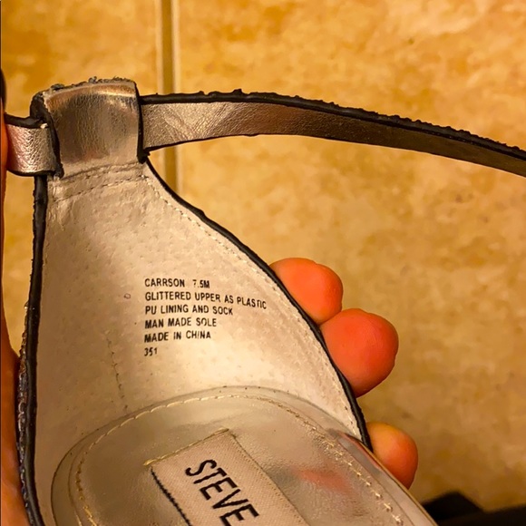 STEVEN MADDEN The Carson Chunky Heels 7.5 M - Picture 4 of 5